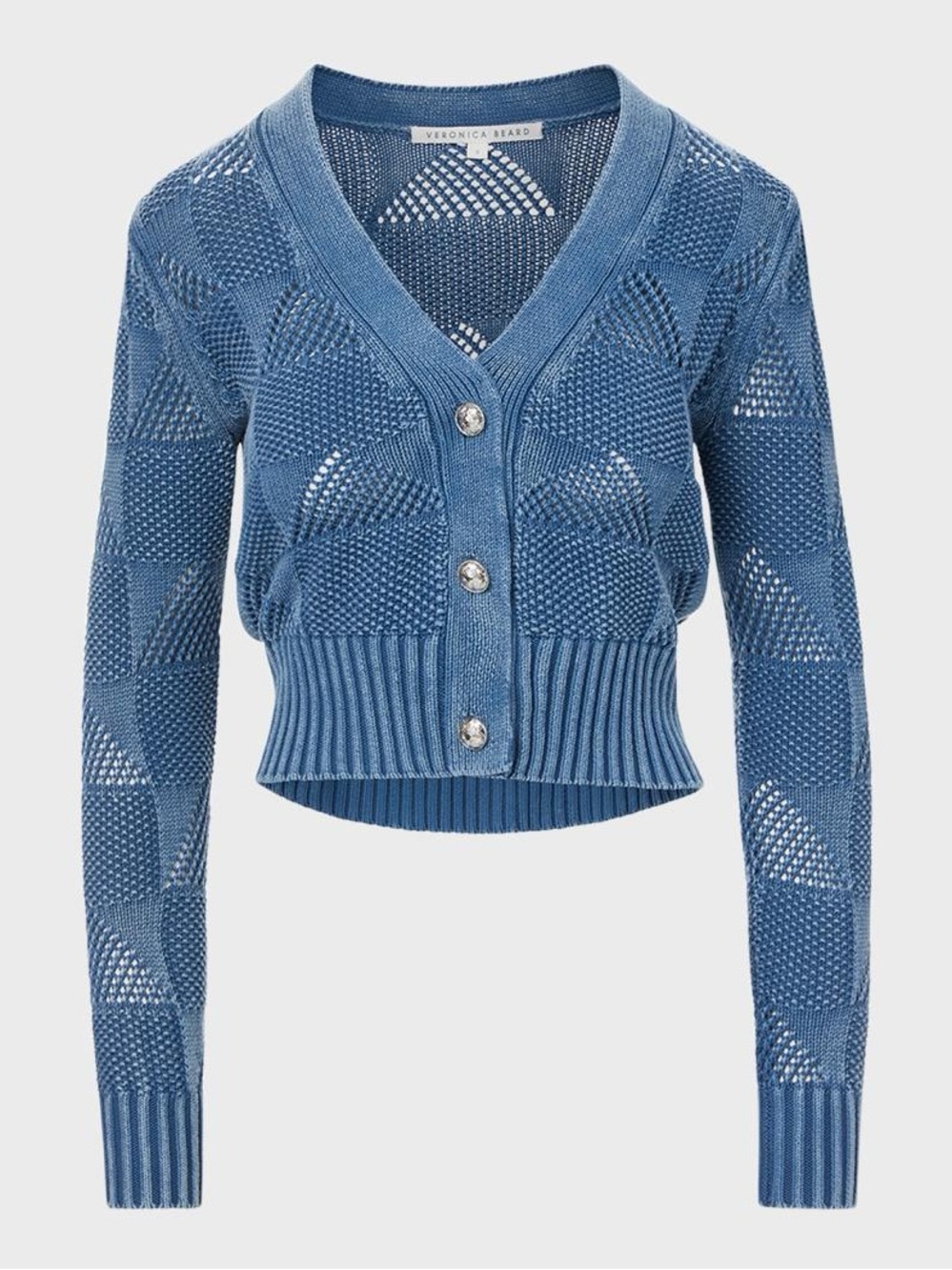 Veronica Beard Mirembe Knit Cropped Cardigan, Small